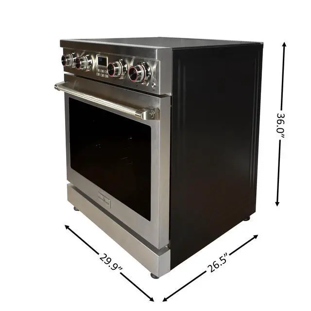 Alt view image 4 of 6 - Pro-Style 30 in. 4-Element Slide-In Electric Range with Convection in Stainless