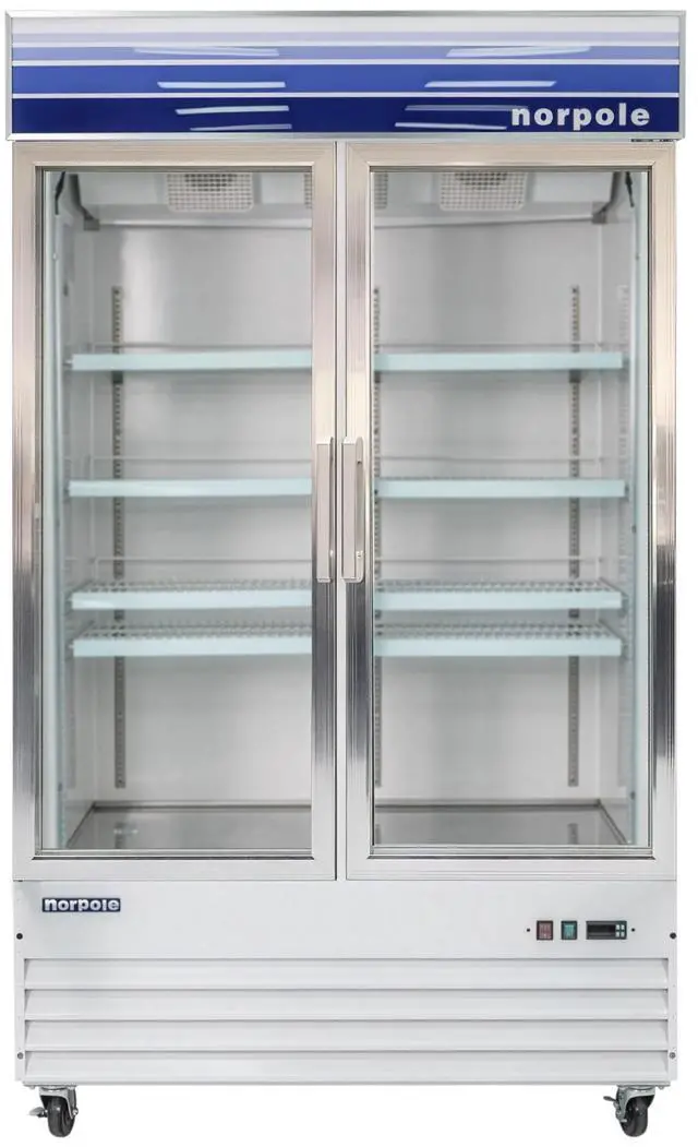 Main image of Commercial 53 in. 45 cu. ft. Merchandiser Glass Door Refrigerator in White