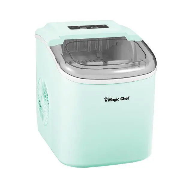 Alt view image 3 of 6 - 27 lb. Portable Countertop Ice Maker in Mint Green