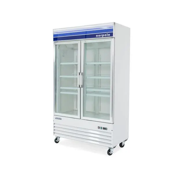 Alt view image 4 of 4 - Commercial 29 cu. ft. Glass Door Reach-In Merchandiser Freezer in White