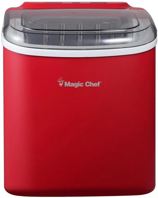 Main image of 27 lb. Portable Countertop Ice Maker in Red