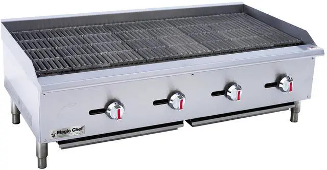 Main image of 48 in. Commercial Countertop Radiant Charbroiler in Stainless Steel