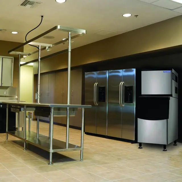 Alt view image 5 of 5 - Commercial 350 lb. Freestanding Ice Maker Bin in Stainless Steel