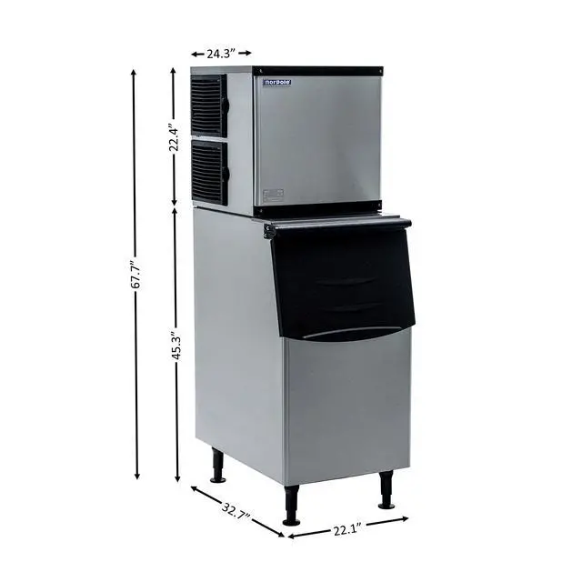 Alt view image 4 of 5 - Commercial 350 lb. Freestanding Ice Maker Bin in Stainless Steel