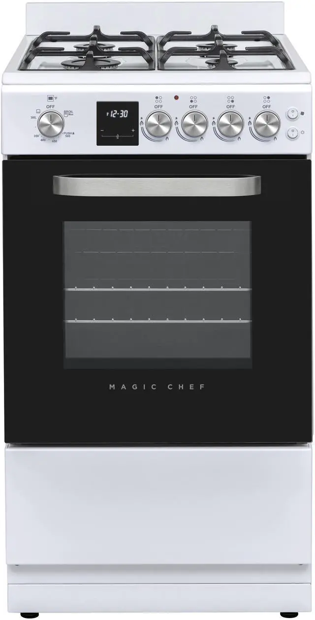 Main image of 20 in. 4-Burner Freestanding Gas Range in White
