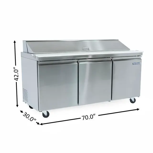 Alt view image 4 of 4 - Commercial 18 cu. ft. Refrigerator in Stainless Steel
