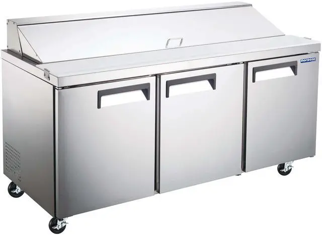 Main image of Commercial 70 in. 19 cu. ft. 3 Door Refrigerator in Stainless Steel