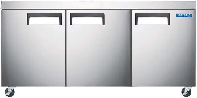 Main image of Commercial 71 in. 19 cu. ft. Under Counter Refrigerator in Stainless Steel