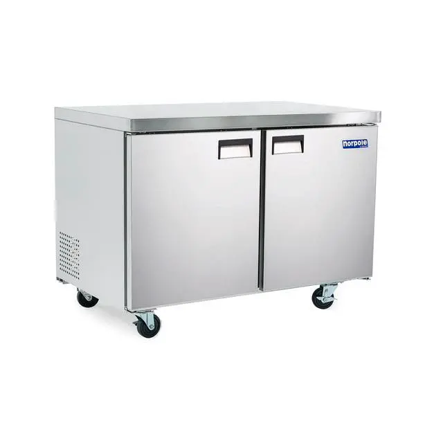 Alt view image 2 of 4 - Commercial 47 in. 12 cu. ft. Under Counter Freezer in Stainless Steel