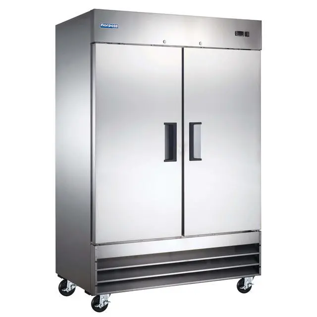 Alt view image 2 of 2 - Commercial 54 in. 48 cu. ft. 2 Door Reach-In Refrigerator in Stainless Steel