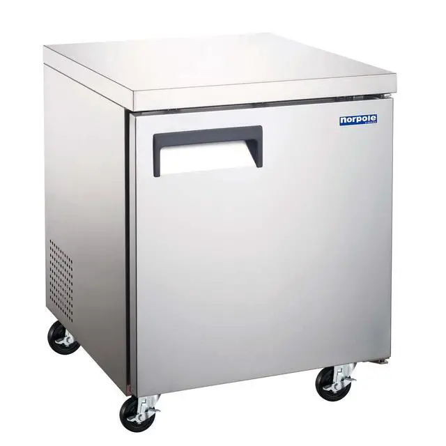 Alt view image 2 of 5 - Commercial 27 in. 6 cu. ft. Under Counter Refrigerator in Stainless Steel