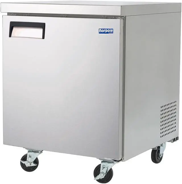 Alt view image 3 of 5 - Commercial 27 in. 6 cu. ft. Under Counter Refrigerator in Stainless Steel