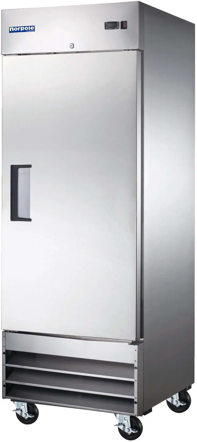 Alt view image 3 of 5 - Commercial 27 in. 23 cu. ft. Single Door Refrigerator in Stainless Steel