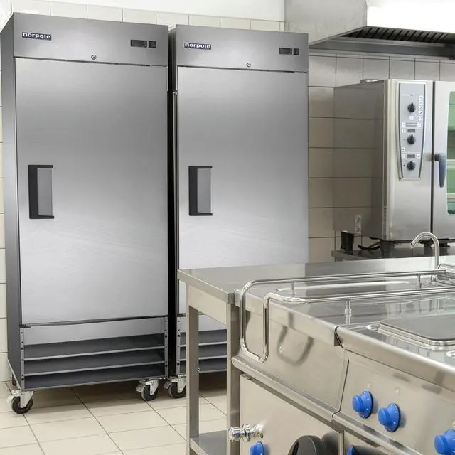 Alt view image 5 of 5 - Commercial 27 in. 23 cu. ft. Single Door Refrigerator in Stainless Steel