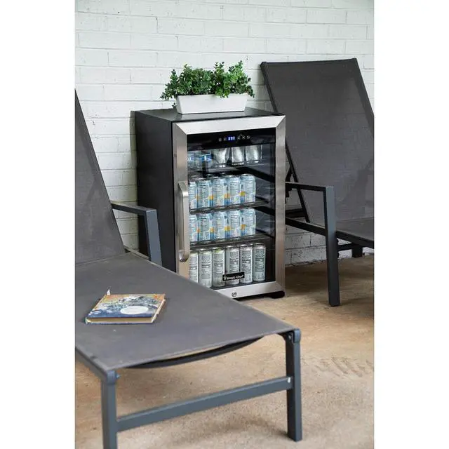 Alt view image 3 of 4 - Commercial 18.9 in. W. Single Zone 83 Can Cooler in Stainless Steel