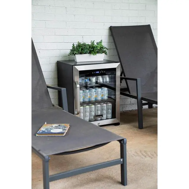 Alt view image 4 of 5 - Commercial 18.9 in. W. Single Zone 58 Can Cooler in Stainless Steel