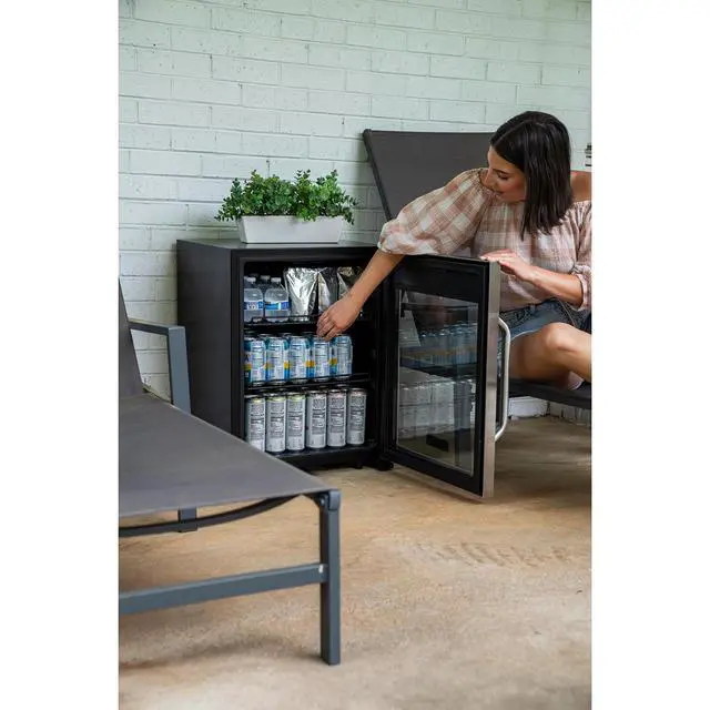 Alt view image 5 of 5 - Commercial 18.9 in. W. Single Zone 58 Can Cooler in Stainless Steel
