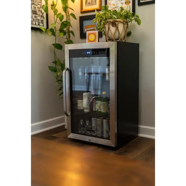 Alt view image 4 of 4 - Commercial 18.9 in. W. Single Zone 83 Can Cooler in Stainless Steel
