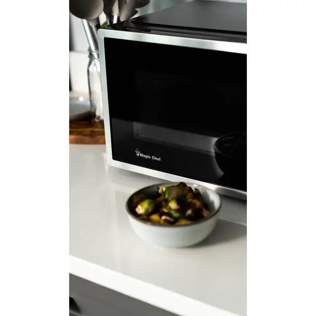 Alt view image 4 of 5 - 0.9 cu. ft. Countertop Microwave 900-Watt Digital Touch In Stainless