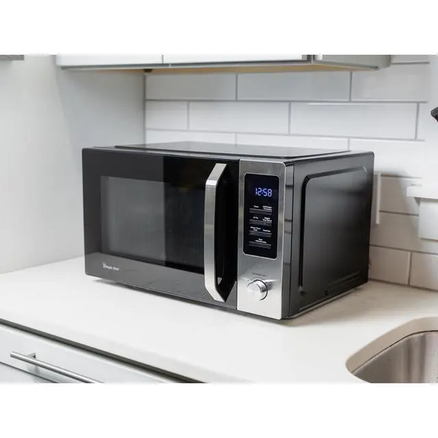 Alt view image 5 of 6 - 1.0 cu. ft. Countertop Microwave in Stainless and Black with Air Fryer