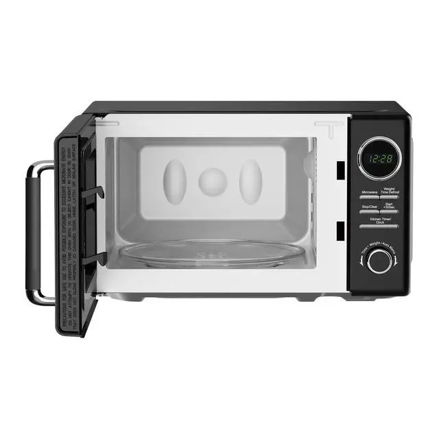 Alt view image 2 of 6 - 0.7 cu. ft. Retro Countertop Microwave in Black