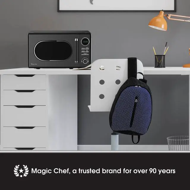 Alt view image 6 of 6 - 0.7 cu. ft. Retro Countertop Microwave in Black