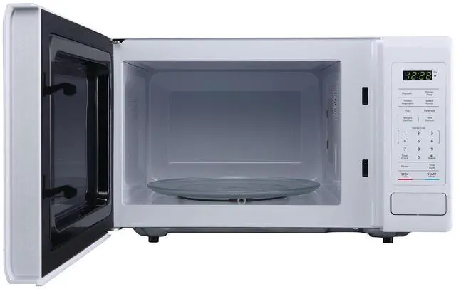 Alt view image 2 of 4 - 0.9 cu. ft. 900 Watt Countertop Microwave in White