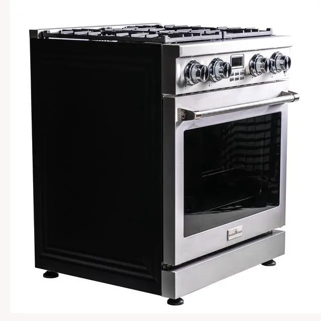 Alt view image 3 of 7 - Pro-Style 30 in. 4-Element Slide-In Gas Range with Convection in Stainless