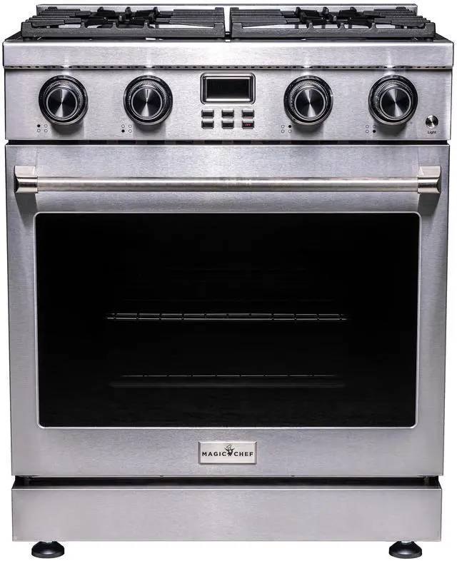 Main image of Pro-Style 30 in. 4-Element Slide-In Gas Range with Convection in Stainless