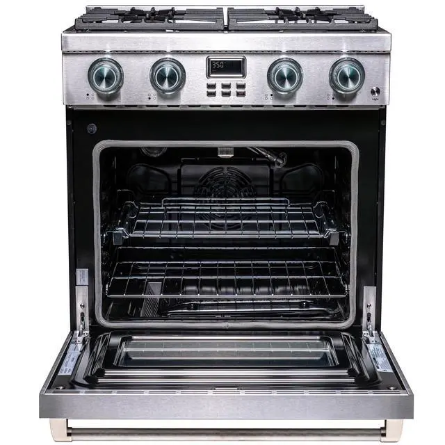 Alt view image 2 of 7 - Pro-Style 30 in. 4-Element Slide-In Gas Range with Convection in Stainless