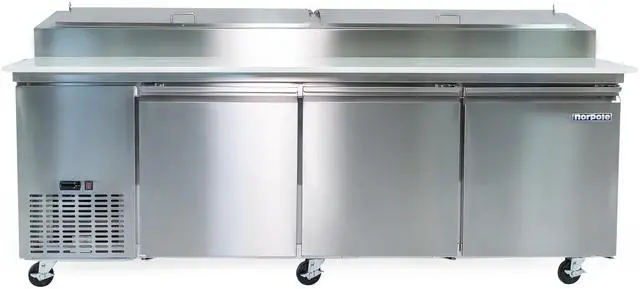 Main image of Commercial 24 cu. ft. Pizza Prep Table Refrigerator in Stainless Steel