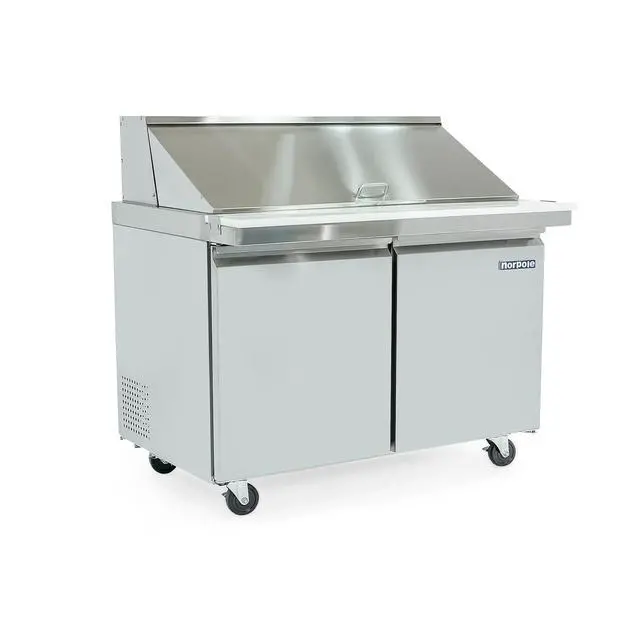 Alt view image 2 of 3 - Commercial 12 cu. ft. Mega Top Refrigerator in Stainless Steel