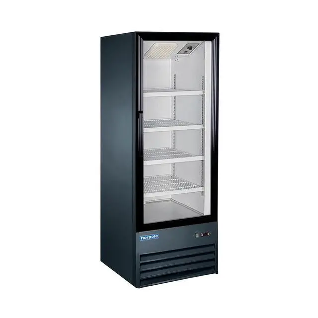 Alt view image 2 of 2 - Commercial 9 cu. ft. Single Door Merchandiser Refrigerator in Black