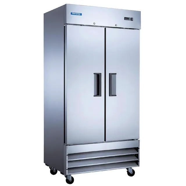 Alt view image 2 of 3 - Commercial 27.6 cu. ft. Double Door Refrigerator in Stainless Steel