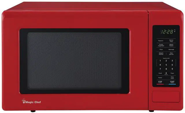 Main image of 0.9 in. 900-Watt Countertop Microwave in Red