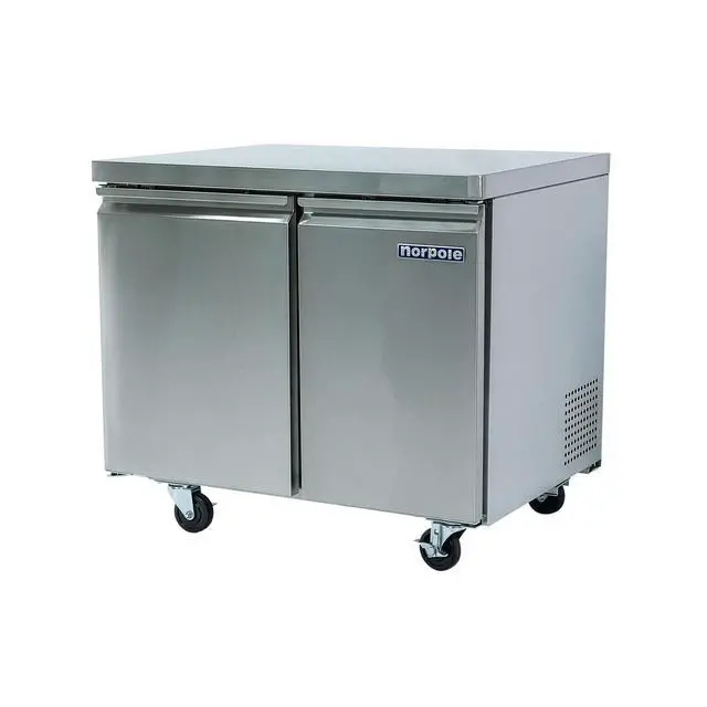 Alt view image 3 of 4 - Commercial 36 in. 8.9 cu. ft. Under Counter Refrigerator in Stainless Steel