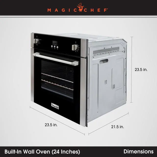 Alt view image 16 of 18 - Magic Chef 24-Inch Built-In Wall Oven