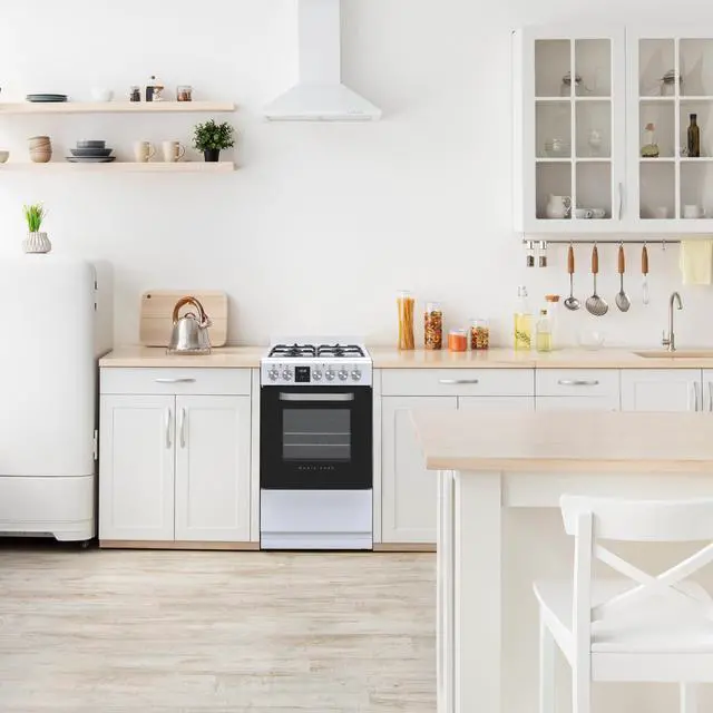 Alt view image 2 of 2 - 20 in. 4-Burner Freestanding Gas Range in White