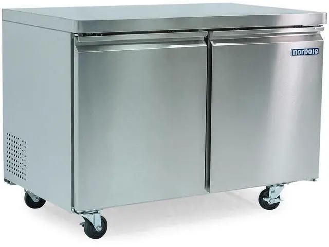 Alt view image 2 of 3 - Commercial 12 cu. ft. 2-Door Under Counter Freezer in Stainless Steel