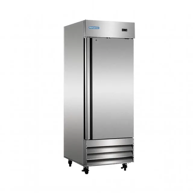 Alt view image 2 of 3 - Commercial 23 cu. ft. Single Door Upright Freezer in Stainless Steel