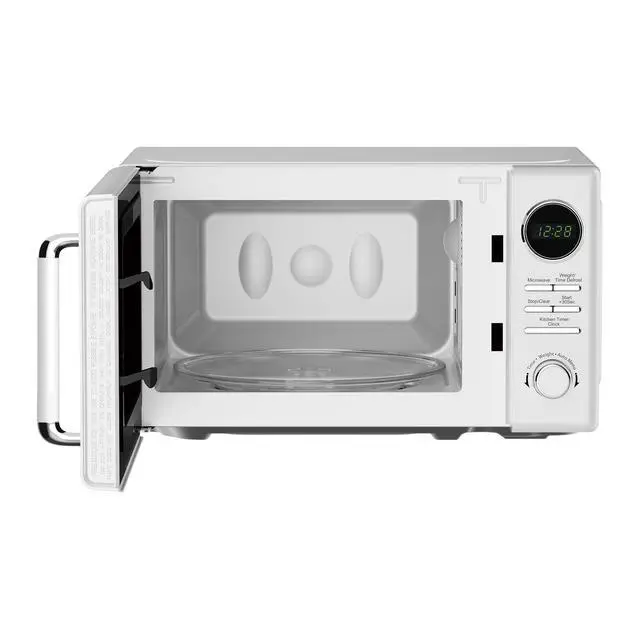 Alt view image 2 of 6 - 0.7 cu. ft. Retro Countertop Microwave in White