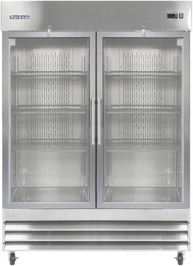 Main image of Commercial 54 in. 48 cu. ft. Frost Free 2-Door Freezer in Stainless Steel