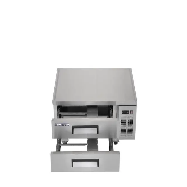 Alt view image 2 of 6 - Commercial 36 in. 29 cu. ft. Chef Base Refrigerator in Stainless Steel