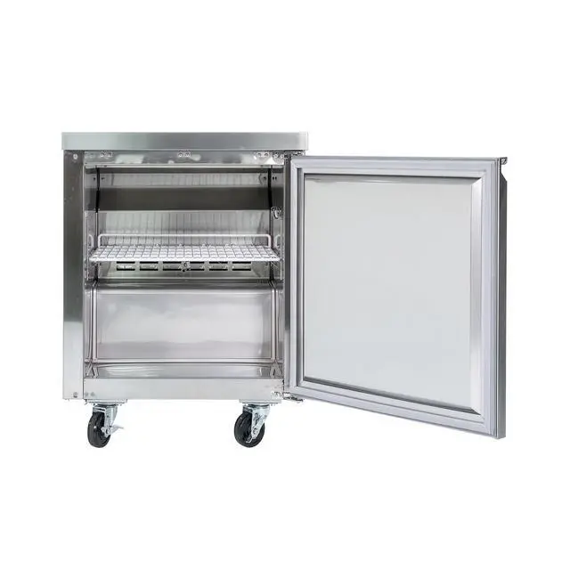 Alt view image 2 of 6 - Commercial 6 cu. ft. Under Counter Upright Freezer in Stainless Steel