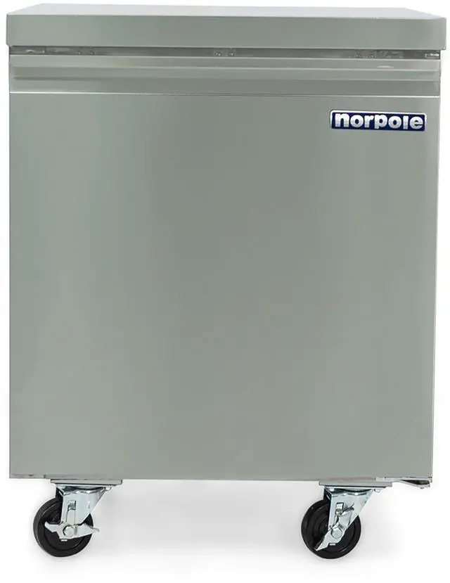 Main image of Commercial 6 cu. ft. Under Counter Upright Freezer in Stainless Steel