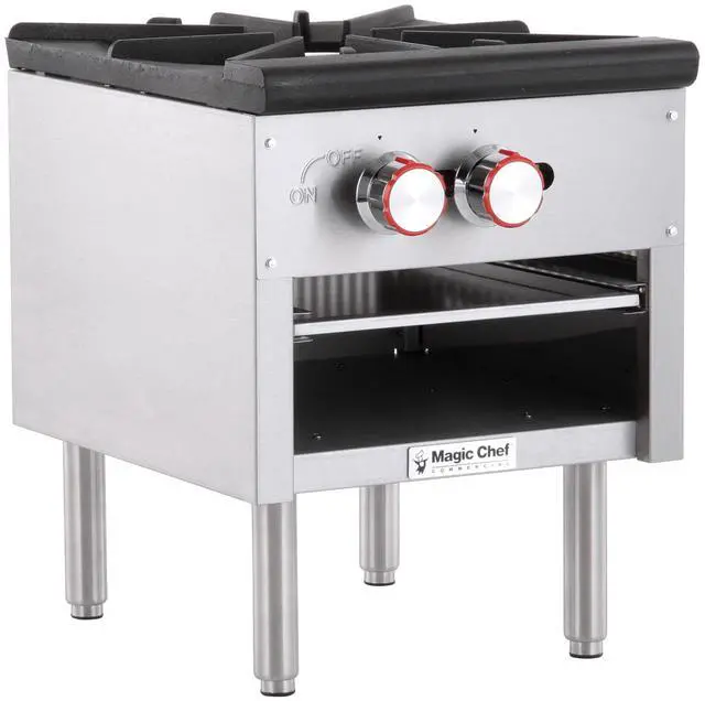 Alt view image 2 of 3 - Commercial Countertop Single Stock Pot Gas Cooktop
