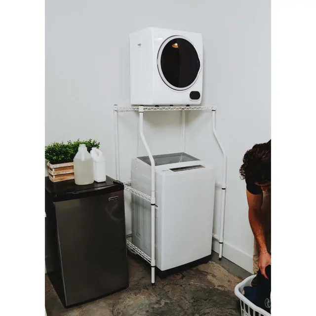 Alt view image 4 of 4 - 1.5 cu. ft. Vented Compact Electric Dryer in White with Sensor
