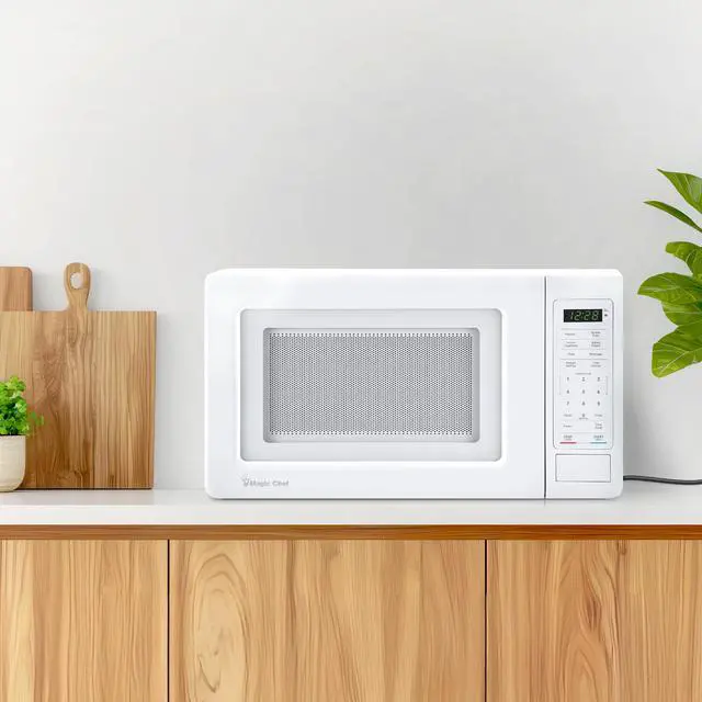 Alt view image 4 of 5 - 0.7 cu. ft. Countertop Microwave 700-Watt Digital Touch in White