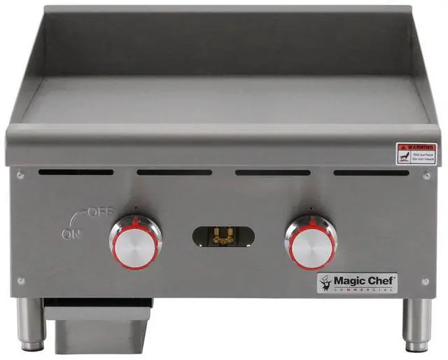 Main image of 24 in. Commercial Natural Gas Manual Countertop Griddle in Stainless Steel