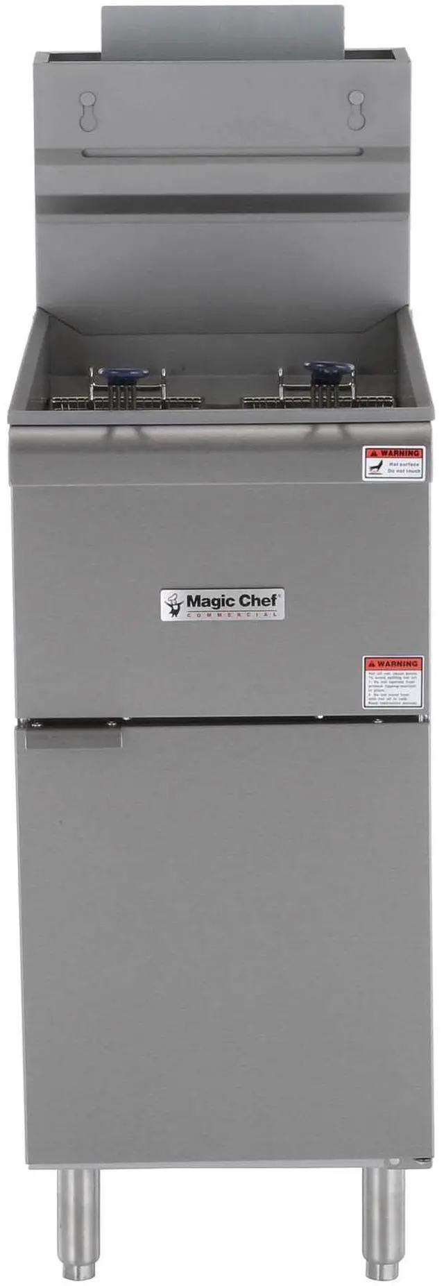 Main image of 20 Qt. 40 lb. Stainless Steel Commercial Propane Gas Fryer - 90, 000 BTU